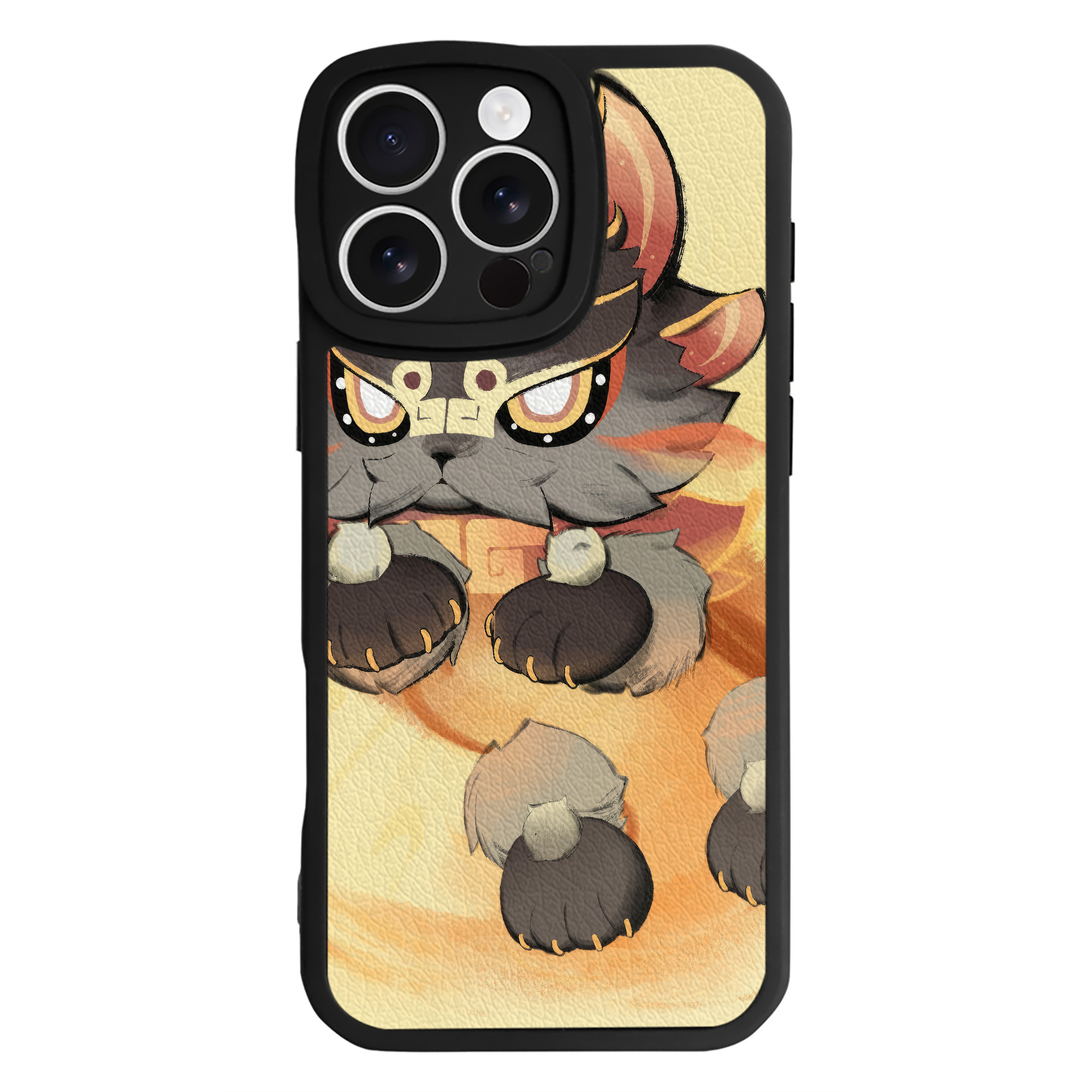 げんし神 genshin 【iPhone 16シリーズ対応】シリコンスマホケース（レザー調） 材質：シリコン